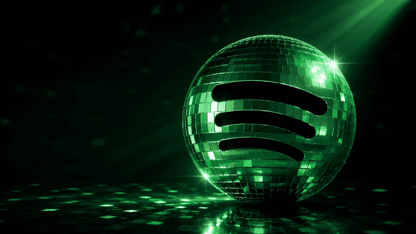 Spotify logo disco ball